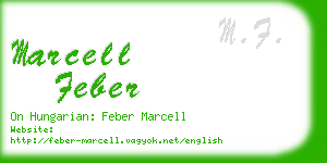 marcell feber business card